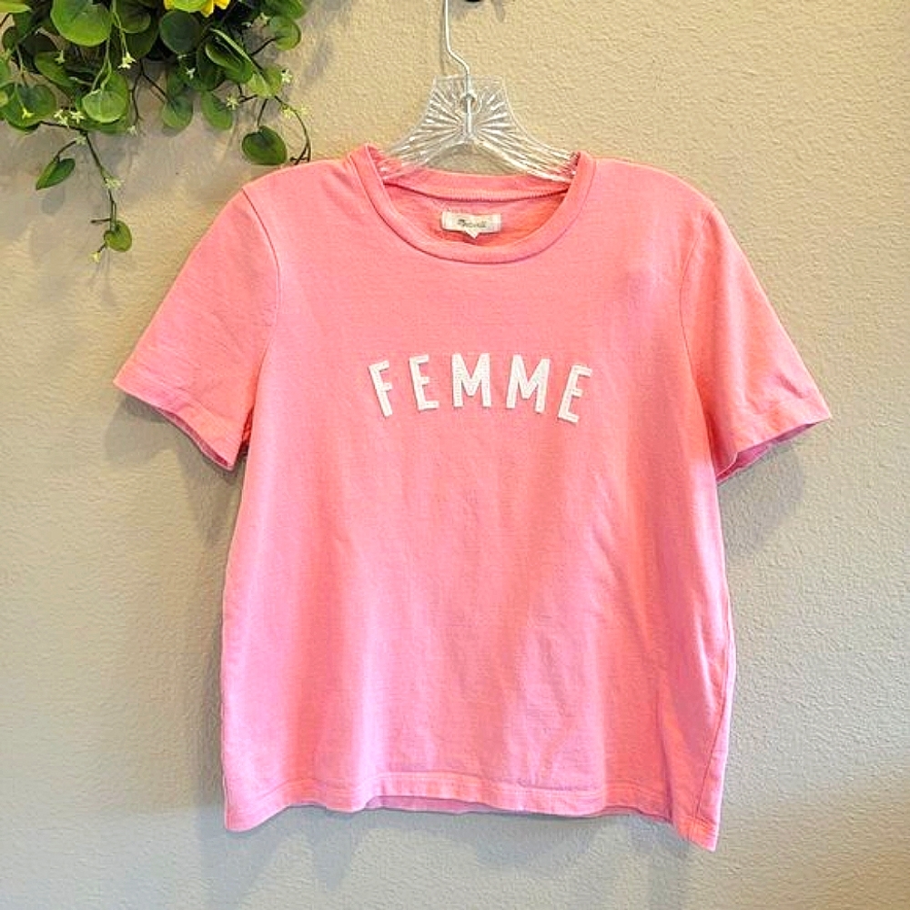 Madewell | Pink Femme Short Sleeve Tee | Size Small